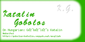 katalin gobolos business card